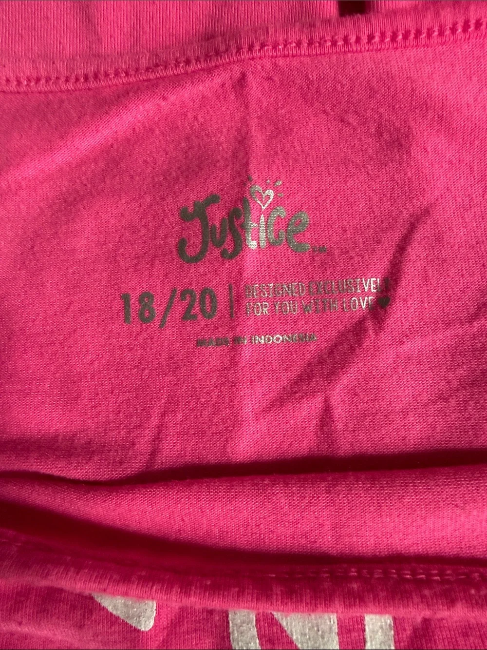 Justice vibrant pink